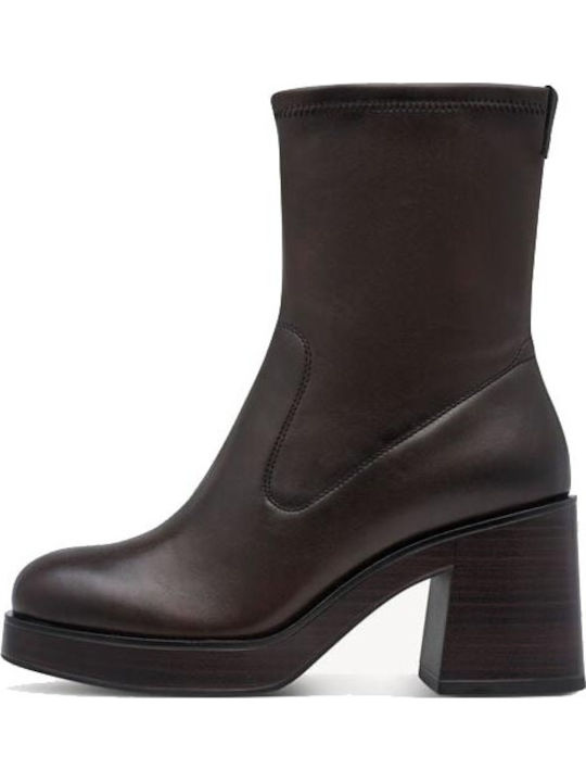 Tamaris Women's Ankle Boots with High Heel Brown