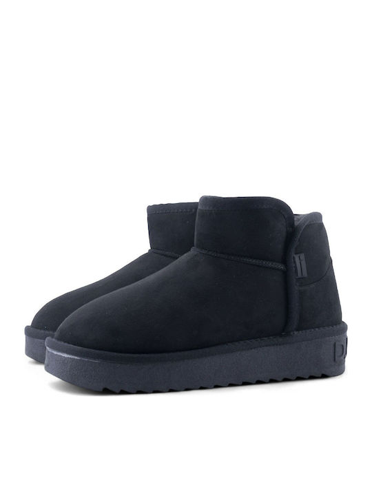 370021 Women's Ankle Boots with Fur Black