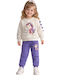 Kinder Sweatpants Set Ecru