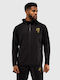 Men's Track Jacket with Hood Black