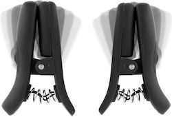 Black Rechargeable Nipple Clamps 10 Speed Case Bedroom Fantasies Vibrating Nipple Clamps Black 7.9cm