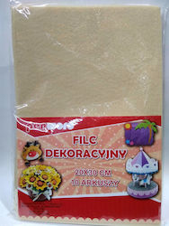 Polsirhurt Handwerksfilz Beiges 20x30cm Polsirhurt Handwerksfilz Beiges 20x30cm