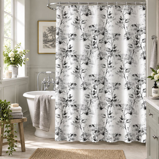 My Home Luxury My Home Luxury Stoff Duschvorhang 180x180cm