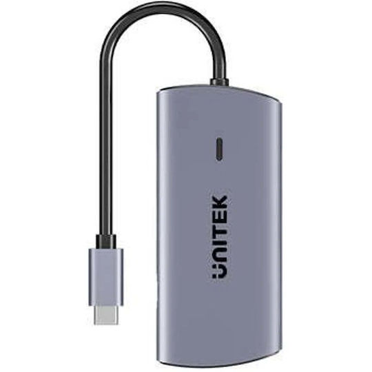 Unitek USB-C Докинг станция със Сив цвят
