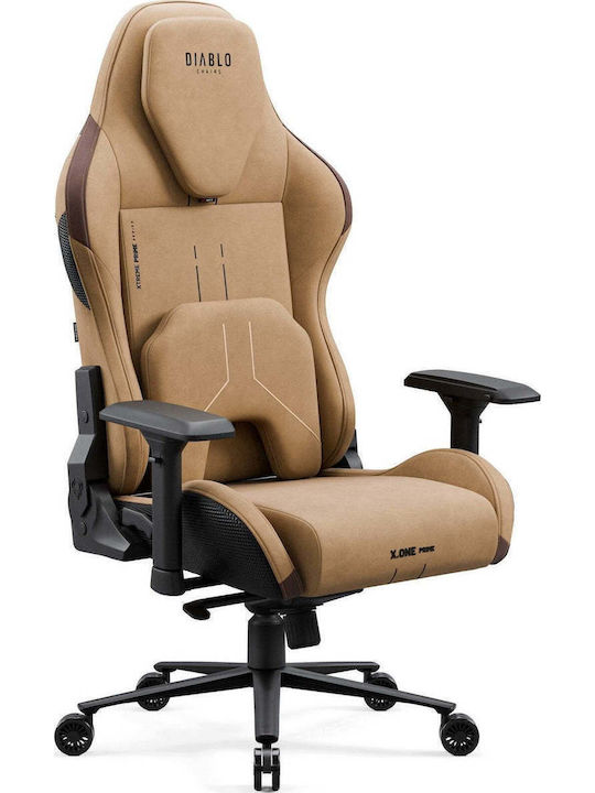 Diablo X.One Gaming Chair Artificial Leather with Adjustable Arms Camel Brown