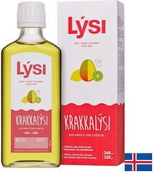 Lysi Омега 3 За Възрастни (Исландско Масло От Черен Дроб На Треска) Масло От Черен Дроб На Треска 2390mg 240ml С Вкус Манго