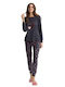 Infiore Winter Women's Pyjamas Set Dark Grey