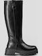 Damenstiefel mit Mittelhohem Absatz Schwarz