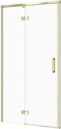 Cersanit Duschkabine mit Aufklappbare Tür 100x195cm Klarglas Oro