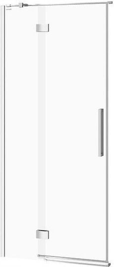 Cersanit Shower Cabin for Shower with Hinged Door 90x200cm Clear Glass Chrome