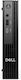 Dell Pro QCM1250 Mini PC (Kern i3-14100T/8GB DDR5/512GB SSD/W11 Pro)