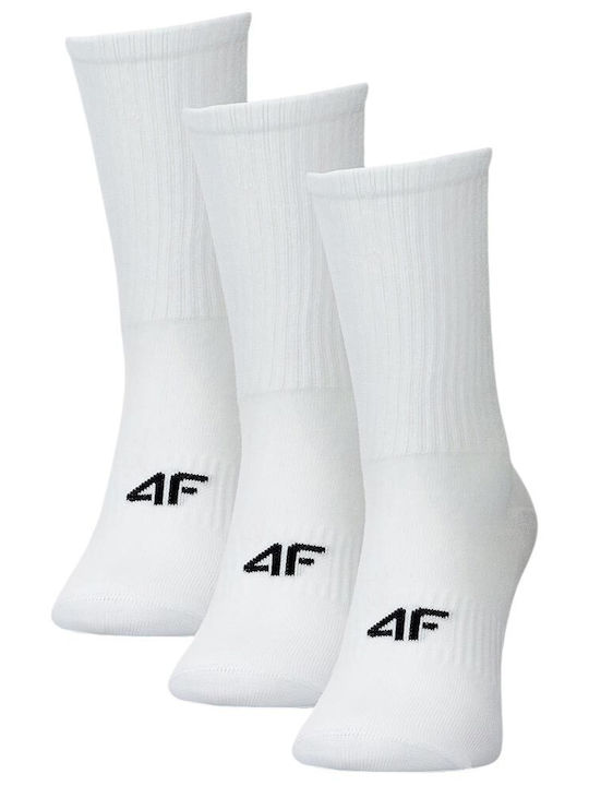 4F Спортни Чорапи Бели 3 Чифта
