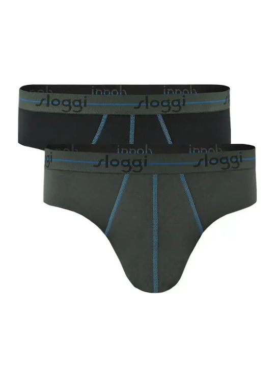 Sloggi Start Midi Мъжки слипове Сиви 2Pack
