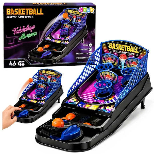 Leantoys Mini Skill Basketball Table Game 3 Baskets Launcher