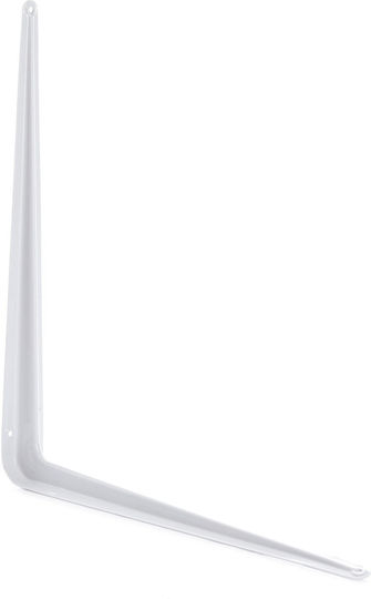 JetWorld Heavy-Duty Corner Shelf Made of Metallic in White Colour 400x450mm
