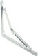 Malys Group Ъглов Раф от Метал В Бял Цвят 300x300mm