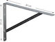 Dymo Heavy-Duty Metal Corner Shelf in Silver Colour 200x300mm