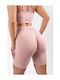 Fahrrad Leggings Push-up Ohne Nähte Rosa