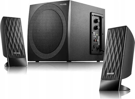 Microlab M 300 Computerlautsprecher 2.1 mit Leistung 38W Schwarze