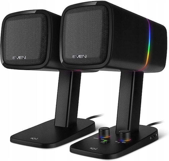 Sven G600 Ηχεία Υπολογιστή 2.0 με RGB Φωτισμό και Bluetooth Ισχύος 30W Μαύρα