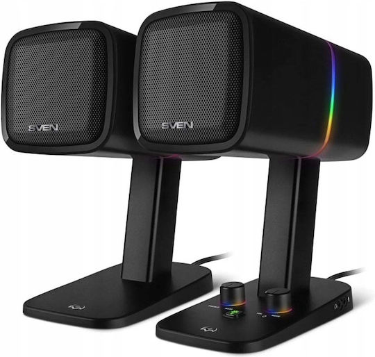 Sven G600 Ηχεία Υπολογιστή 2.0 με RGB Φωτισμό και Bluetooth Ισχύος 30W Μαύρα