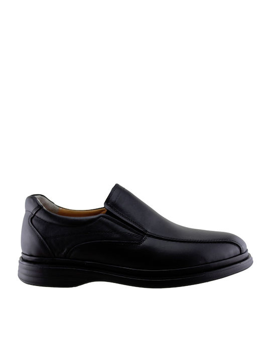 Δερμάτινα Ανδρικά Loafers σε Μαύρο Χρώμα