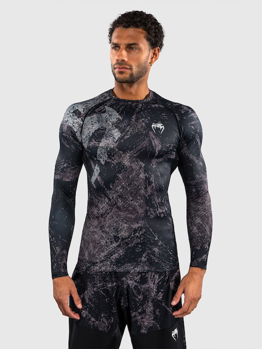 Venum Men's Long Sleeve Shirt VENUM-06384-109 for Jiu-Jitsu / MMA Black