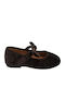 Kids Pumps & Ballerinas With Hoop & Loop Closure Fabric Brown
