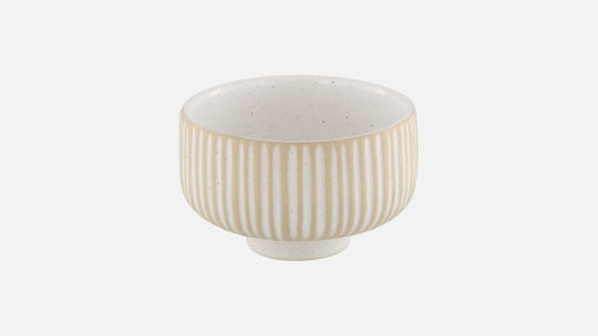 Playground Serving Bowl for Dip Round Ceramic White