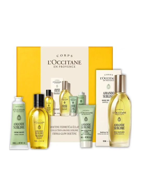 L’occitane Amande Sublime Комплект за стягане и блясък Routine Gift Set