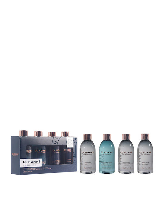 Set Luxury Bathing Company Gc Homme Relaxes & Relieves Tension Body Wash 150 Ml + Gc Homme Citrus & Aromatic Shower Gel & Shampoo 2-in-1 150 Ml + Gc Homme Cleansing & Refreshing Shower Gel All Skin Types 2 Pcs 150 Ml