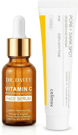 Pachet de revitalizare a pielii Ser cu vitamina C + Cremă iluminatoare