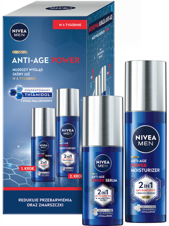 098098 Nivea Men Duopack Power Anti-age Cream Spf30 + Serum