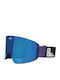 Horsefeathers Ski- und Snowboardbrille für Erwachsene Blau mit blauem Spiegelfilter