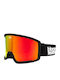 Horsefeathers Ski- und Snowboardbrille für Erwachsene, Schwarz, mit schwarzem Spiegellensenspiegel