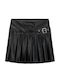 Kids Pleated Skirt Black