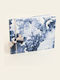 Beauty Home Hochzeitswunschbücher Blau Blumen Hochformat