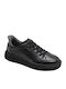Herren Freizeitschuhe Schwarz Leder