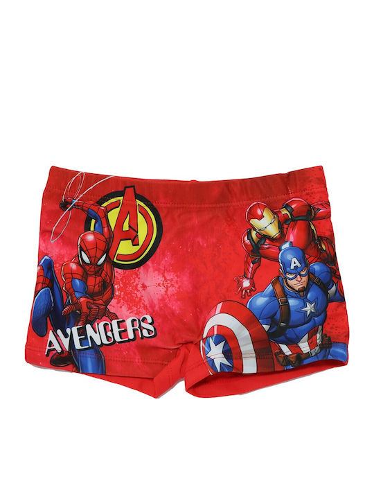 Avengers Детски Бански Плувни Шорти Червени