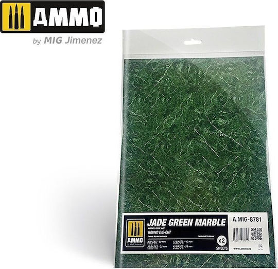 Vallejo Ammo Μάρμαρο Πράσινου Νεφρίτη Στρογγυλή Κοπή 2 Τεμάχια