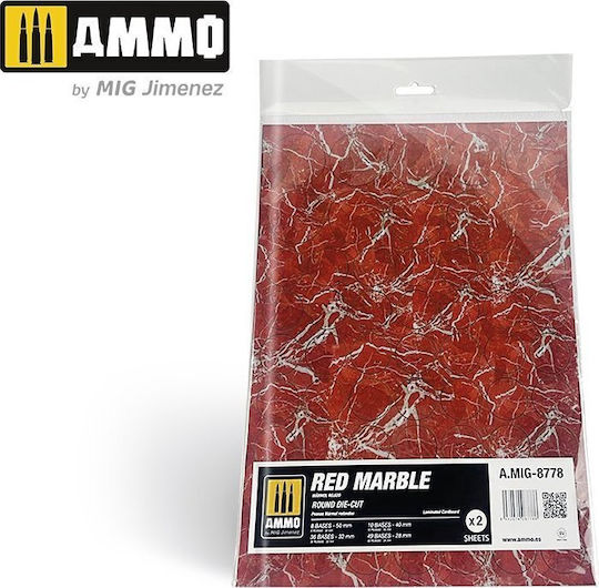 Vallejo Ammo Red Marble – Στρογγυλό Κομμένο Σχέδιο 2