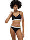 Tommy Hilfiger Repeat Logo Unterbrust Push-up Bralette Blau