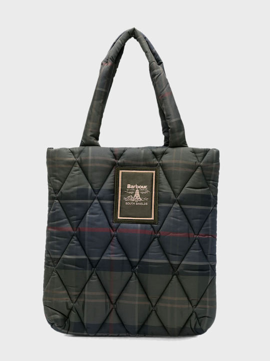 Barbour Tartan Women's Tote Bag Khaki