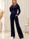 Set de trening din catifea Navy Blue