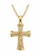 Gold Plated Cross with Crucified with Chain