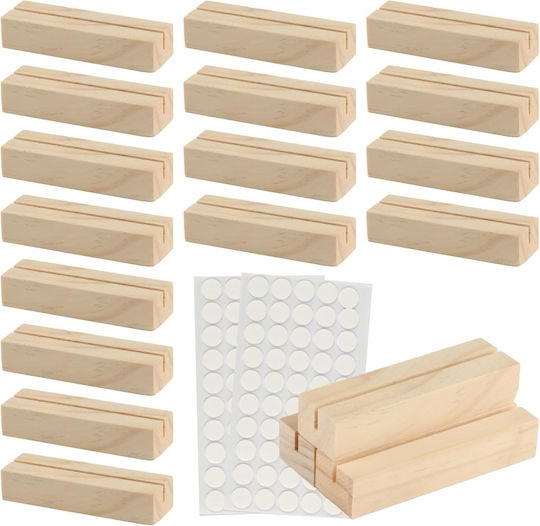 Suport De Meniu Cu Copertă Din Lemn Verde 10x3x2 Cm Set 16 Bucăți