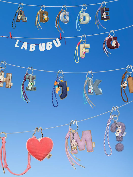 Keychain Pop Mart Monsters Pin Love Series Letter Blind Box A-m 1pc 1 Piece Random Selection