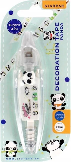 Starpak Decorative Tape Panda 6mm X 4m Self-Adhesive Tape Crafts