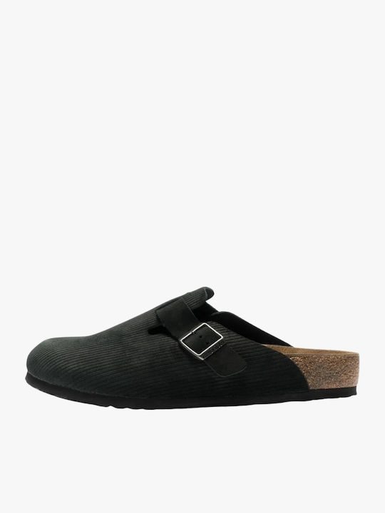Birkenstock Boston Papuci bărbați negri