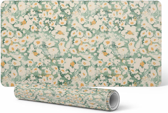 Gaming Mouse Keyboard Retro Floral Pattern 90x45 Cm